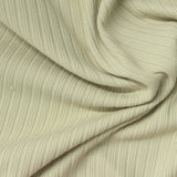 Polyester Stretch Rib Knit Fabric, 250 gsm, 142 cm — Khaki — photo 3