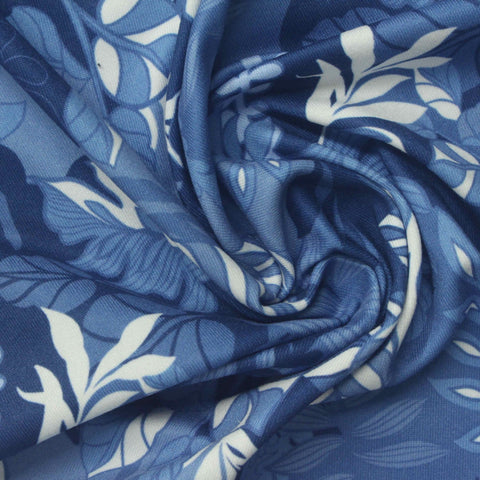 Blue Leaf Milk Silk Knit, Polyester