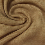 Polyester Stretch Chunky Knit Fabric, 225 gsm, 145 cm — Khaki — photo 3