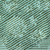 Light Blue Horizontal-Stripe Chunky Knit, Poly-Cotton — photo 3
