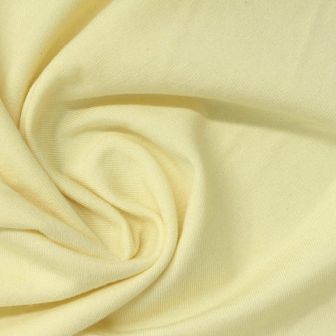 Cotton Modal Stretch Jersey Knit Fabric, 230 gsm, 185 cm — Yellow