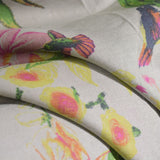 Grey Flowers Woven, Cotton — photo 3