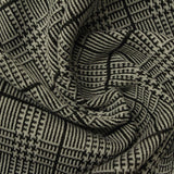 Black Plaid Jacquard, Polyester — photo 3