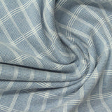 White Check Denim, Polyester — photo 3