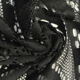 Black Openwork Lace, Polyester — photo 3