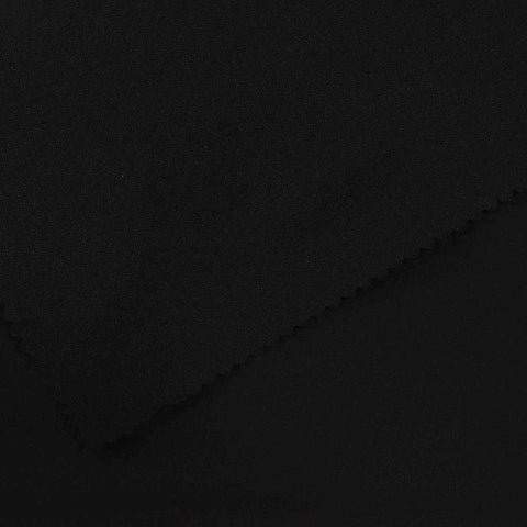 Viscose Nylon Stretch Bengaline Fabric, 230 gsm — Black