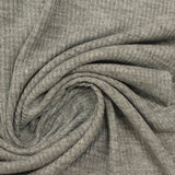 Heather Grey Marl Rib Knit, Viscose — photo 3