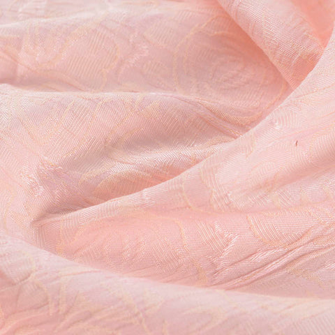 Pink Floral Jacquard, Cotton-Poly, 149 gsm