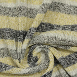 Polyester Viscose Stretch Rib Knit Fabric, 250 gsm, 160 cm — Khaki — photo 3