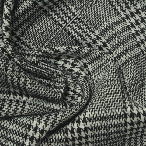 Black Houndstooth Jacquard, Polyester, 300 gsm, 160 cm, ref EF-274925
