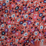 Red Flowers Woven, Viscose — photo 3
