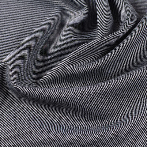 Grey Vertical-Stripe Interlock Knit, Polyester, 233 gsm