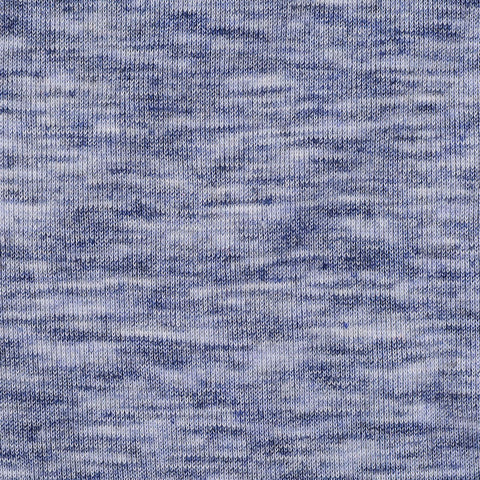 Blue Heathered-Marl Rib Knit, Poly-Viscose
