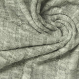 Brushed 100% Polyester Rib Knit Fabric, 195 gsm, 160 cm — Grey — photo 3