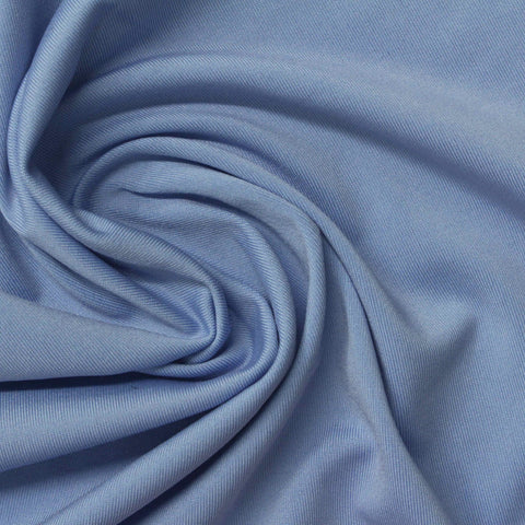 Polyester Stretch Milk Silk Knit Fabric, 180 gsm, 175 cm — Blue