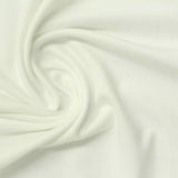 Brushed Polyester Stretch Milk Silk Knit Fabric, 205 gsm, 190 cm — White — photo 3