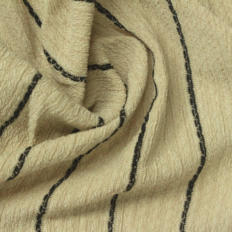 Polyester Stretch Crepe Fabric, 160 gsm, 160 cm — Beige