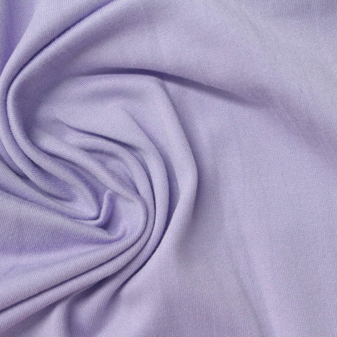 Brushed Polyester Stretch Milk Silk Knit Fabric, 188 gsm, 163 cm — Purple