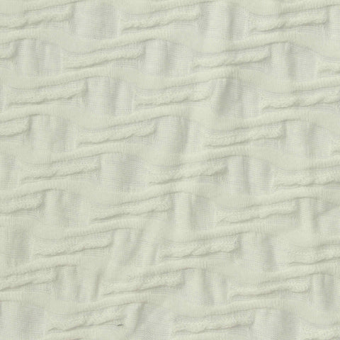 Cream Geometric-Square Jacquard, Polyester