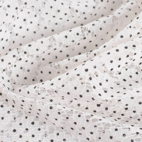 Black Dots Lace, Nylon-Cotton