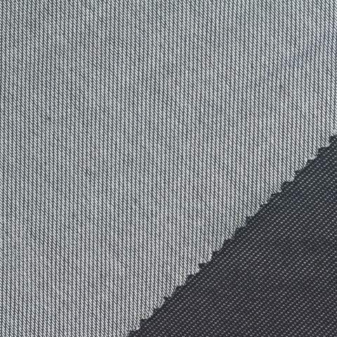 Dark Grey Marl Denim, Cotton-Poly, 225 gsm