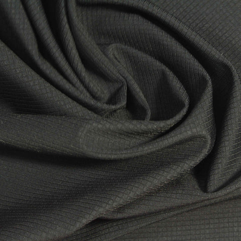 Dark Grey Tone-on-Tone Warp Knit, Nylon