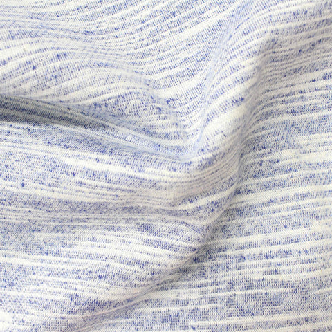 Light Blue Marl French Terry, Poly-Cotton, 351 gsm