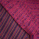 Red Vertical-Stripe Jacquard, Polyester — photo 3