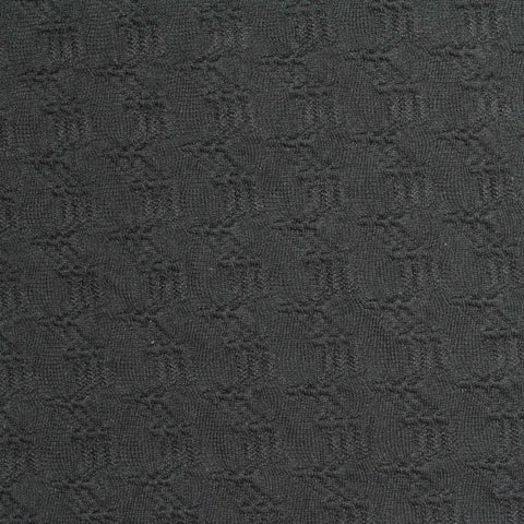 Dark Grey Geometric Jacquard, Spandex