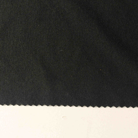 Cotton Tencel Lyocell Stretch Knit Fabric, 295 gsm, 170 cm — Black