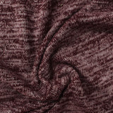 Burgundy Heather Jersey Knit, Poly-Viscose — photo 3
