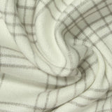 Light Grey Plaid Chunky Knit, Viscose-Poly — photo 3