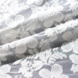 White Floral Knit, Polyester — photo 3