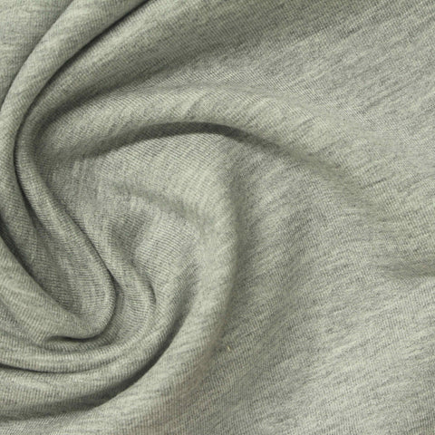 Heather Grey Marl French Terry, Viscose-Cotton