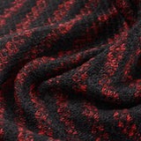 Red Horizontal-Band Jacquard, Polyester — photo 3
