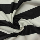 Black Horizontal-Stripe Knit, Polyester — photo 3