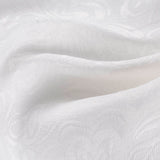 White Tone-on-Tone Floral Jacquard, Polyester — photo 3