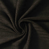 Polyester Viscose Stretch Rib Knit Fabric, 168 gsm — Black — photo 3