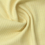Cotton Stretch Rib Knit Fabric, 257 gsm, 154 cm — Yellow — photo 3