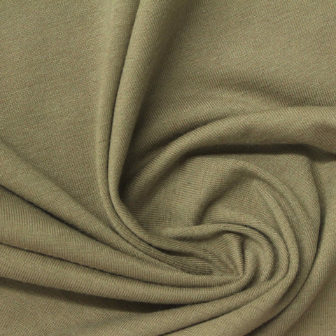 Polyester Cotton Jersey Knit Fabric, 230 gsm, 160 cm — Khaki