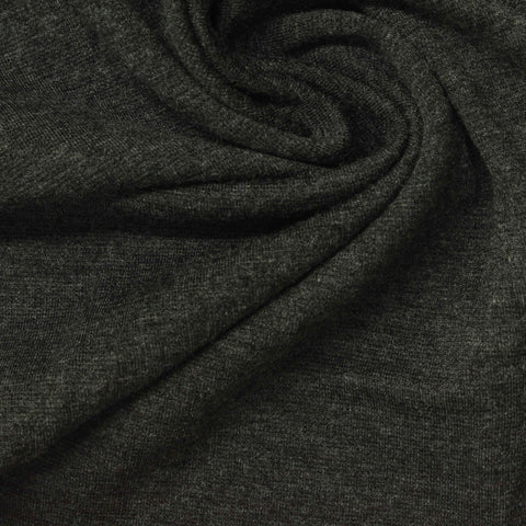 Polyester Viscose Stretch Ponte Knit Fabric, 270 gsm, 160 cm — Grey