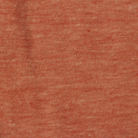 Orange Marl Jersey Knit, Cotton-Poly, 105 gsm