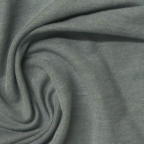 Viscose Nylon Piqué Knit Fabric, 165 gsm, 160 cm — Green