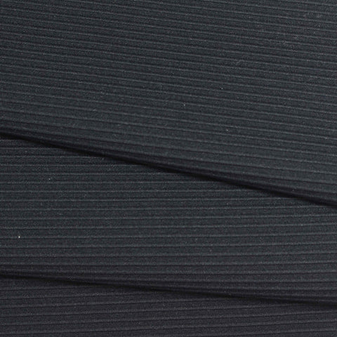 Nylon Stretch Jersey Knit Fabric, 250 gsm, 155 cm — Black