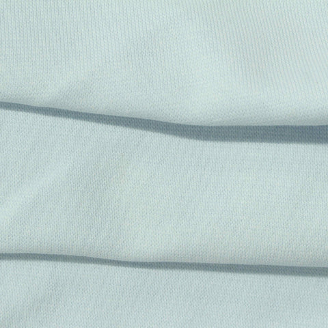 Cotton Stretch Rib Knit Fabric, 370 gsm, 190 cm — Blue