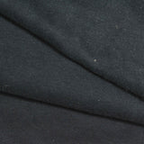 Polyester Cotton Fleece Fabric, 360 gsm, 185 cm — Black — photo 3