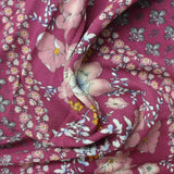 Pink Floral Woven, Polyester — photo 3
