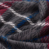 Grey Plaid Knit, Polyester — photo 3