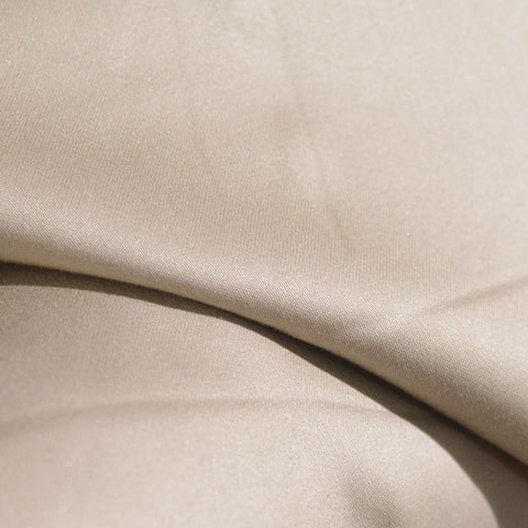 Cotton Stretch Sateen Fabric, 200 gsm, 130 cm — Beige