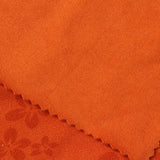 Orange Floral Linen-Look, Polyester — photo 3